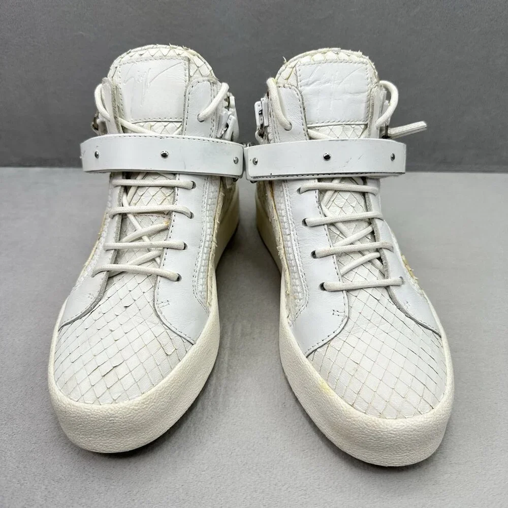 Giuseppe Zanotti May London Womens Size‎ 7.5 (EU 37) Shoes White Python Leather